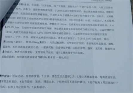 双卵巢低级别浆液性癌Ⅲc这个是啥意思